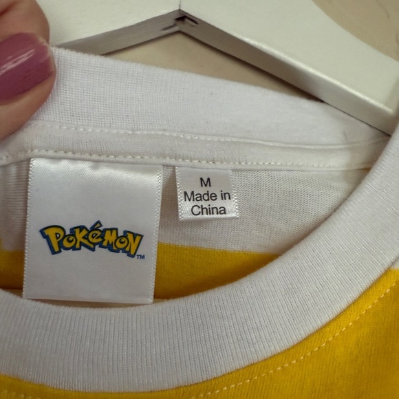 Pokémon Women’s Cropped Boxy Pikachu Striped Tee Hot Topic Medium - Picture 3 of 7